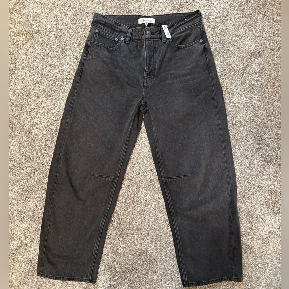 NWT Madewell The Darted Barrel-Leg Jean